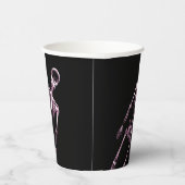 Rosa X-Ray Skelett Pappbecher (Rechts)