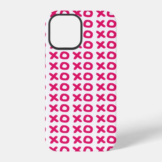 Rosa XO iPhone Hülle (Rückseite)