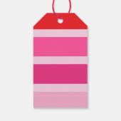 Rosa XO OX Valentinstag Geschenkanhänger (Rückseite)