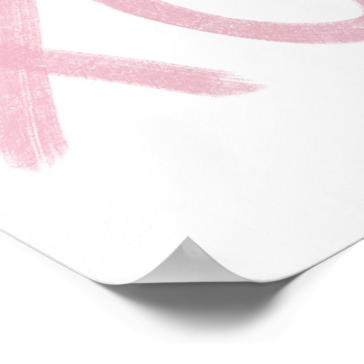 Rosa XO Poster (Ecke)