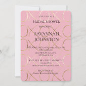 Rosa XOXo-Brautparty Einladung (Vorderseite)