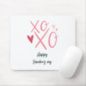 Rosa "XOXO" Herzlich Willkommen am Valentinstag Mousepad (Mit Mouse)
