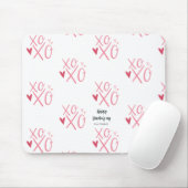 Rosa "XOXO" Herzlich Willkommen am Valentinstag Mousepad (Mit Mouse)