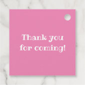 Rosa Yay Geschenkanhänger (Rückseite)