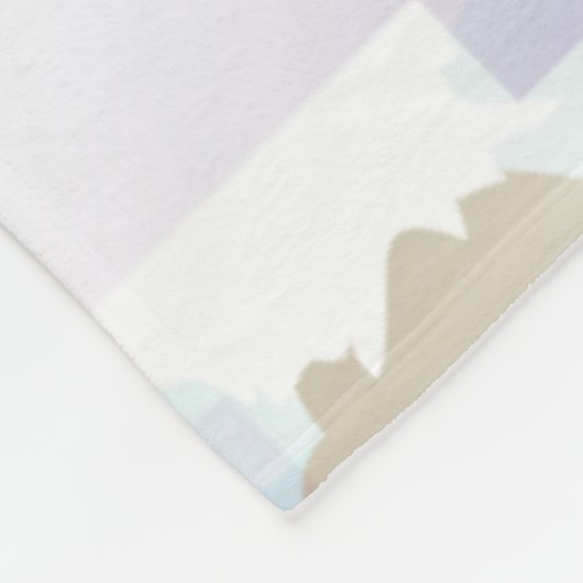 Rosa Yeti-Decke Fleecedecke (Ecke)