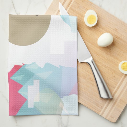 Rosa Yeti Handtuch (Viertel Falte)