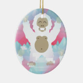 Rosa Yeti Keramikornament (Rechts)