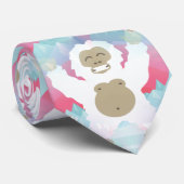 Rosa Yeti Krawatte (Gerollt)