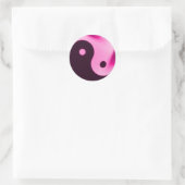 Rosa Yin Yang Aufkleber (Tasche)