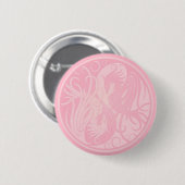 Rosa Yin Yang Phoenix Button (Vorne & Hinten)