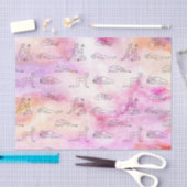 Rosa Yoga (Design 33 Pink Serie) Seidenpapier (Handwerk)