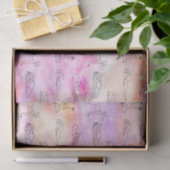 Rosa Yoga (Design 33 Pink Serie) Seidenpapier (Geschenk)