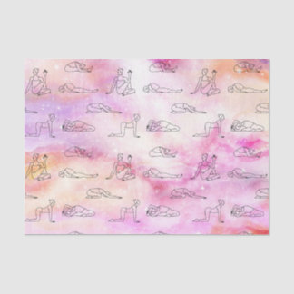 Rosa Yoga (Design 33 Pink Serie) Seidenpapier