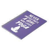 Rosa Yoga-Geschenke für ein Baby Notizblock (Linke Seite)