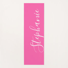 Rosa Yoga Mat Monogramm moderne Yogmatte Yogamatte
