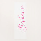 Rosa Yoga Mat Monogramm moderne Yogmatte Yogamatte (Rückseite)