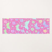 Rosa, Yoga, matte, Muster, farbig, Sport, Spiel, Yogamatte (Vorderseite (Horizontal))