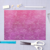 rosa Yogapositionen (Design 58 Pink Serie) Seidenpapier (Handwerk)