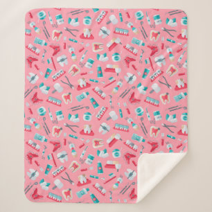 Rosa zahnmedizinisches Muster Sherpadecke
