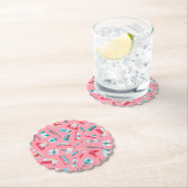 Rosa zahnmedizinisches Muster Untersetzer (Vor Ort)