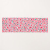 Rosa zahnmedizinisches Muster Yogamatte (Vorderseite (Horizontal))