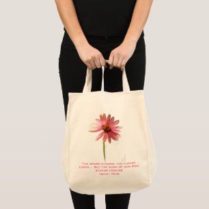 Rosa Zapfenblume Wenn diese Blume zu verblassen be Tragetasche