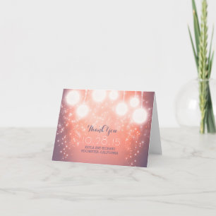 Rosa Zauberlampen - Laternen Hochzeit danke