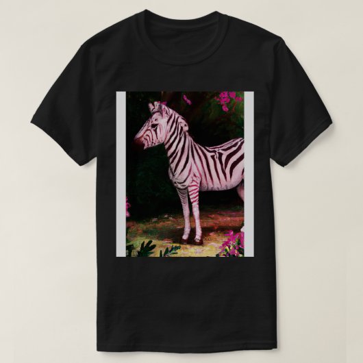 Rosa Zebra 1 T-Shirt (Design vorne)