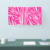 Rosa Zebra Banner (Messe)