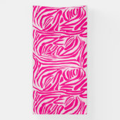 Rosa Zebra Banner (Vertikal)