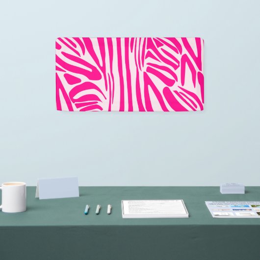Rosa Zebra Banner (Messe)