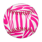 Rosa Zebra Baseball (Rückseite)