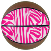 Rosa Zebra Basketball (Vorderseite)