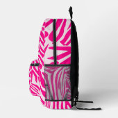 Rosa Zebra Bedruckter Rucksack (Rechts)