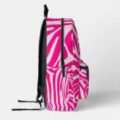 Rosa Zebra Bedruckter Rucksack (Links)