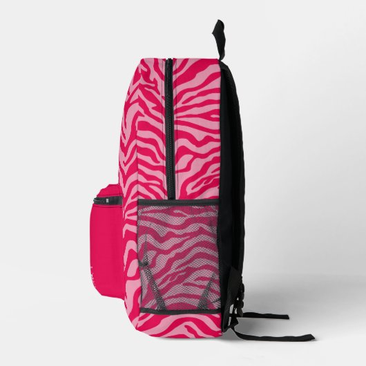 Rosa Zebra Bedruckter Rucksack (Rechts)