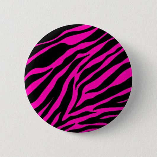 Rosa Zebra Button (Vorderseite)