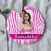 Rosa Zebra Button (Beispiel)