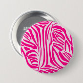 Rosa Zebra Button (Vorne & Hinten)