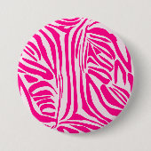 Rosa Zebra Button (Vorderseite)
