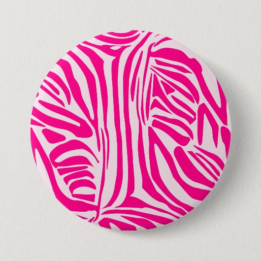 Rosa Zebra Button (Vorderseite)