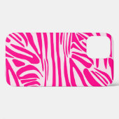 Rosa Zebra Case-Mate iPhone Hülle (Rückseite (Horizontal))