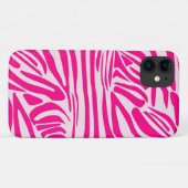 Rosa Zebra Case-Mate iPhone Hülle (Rückseite (Horizontal))