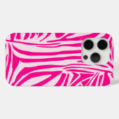 Rosa Zebra Case-Mate iPhone Hülle (Rückseite (Horizontal))