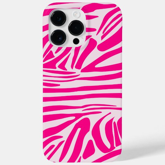 Rosa Zebra Case-Mate iPhone Hülle (Rückseite)