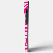 Rosa Zebra Case-Mate iPhone Hülle (Rückseite / Links)