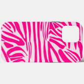 Rosa Zebra Case-Mate iPhone Hülle (Rückseite (Horizontal))