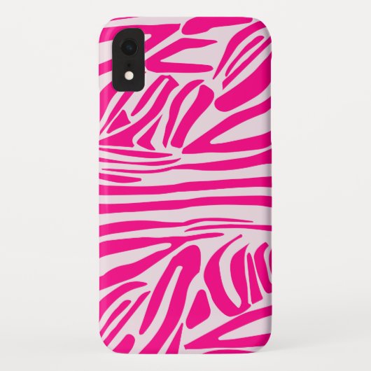 Rosa Zebra Case-Mate iPhone Hülle (Rückseite)