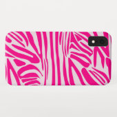 Rosa Zebra Case-Mate iPhone Hülle (Rückseite (Horizontal))