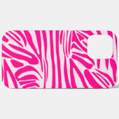 Rosa Zebra Case-Mate iPhone Hülle (Rückseite (Horizontal))